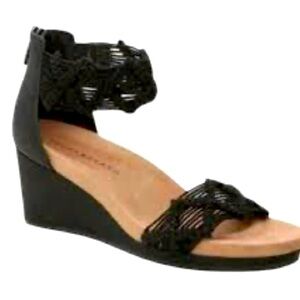 Lucky Brand Crochet Wedge Heels